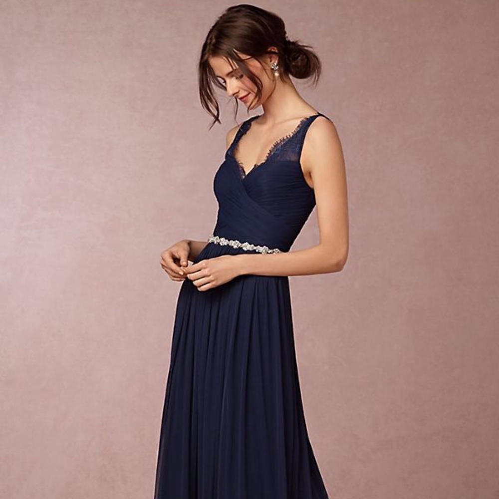 BHLDN Fleur dress in Navy
